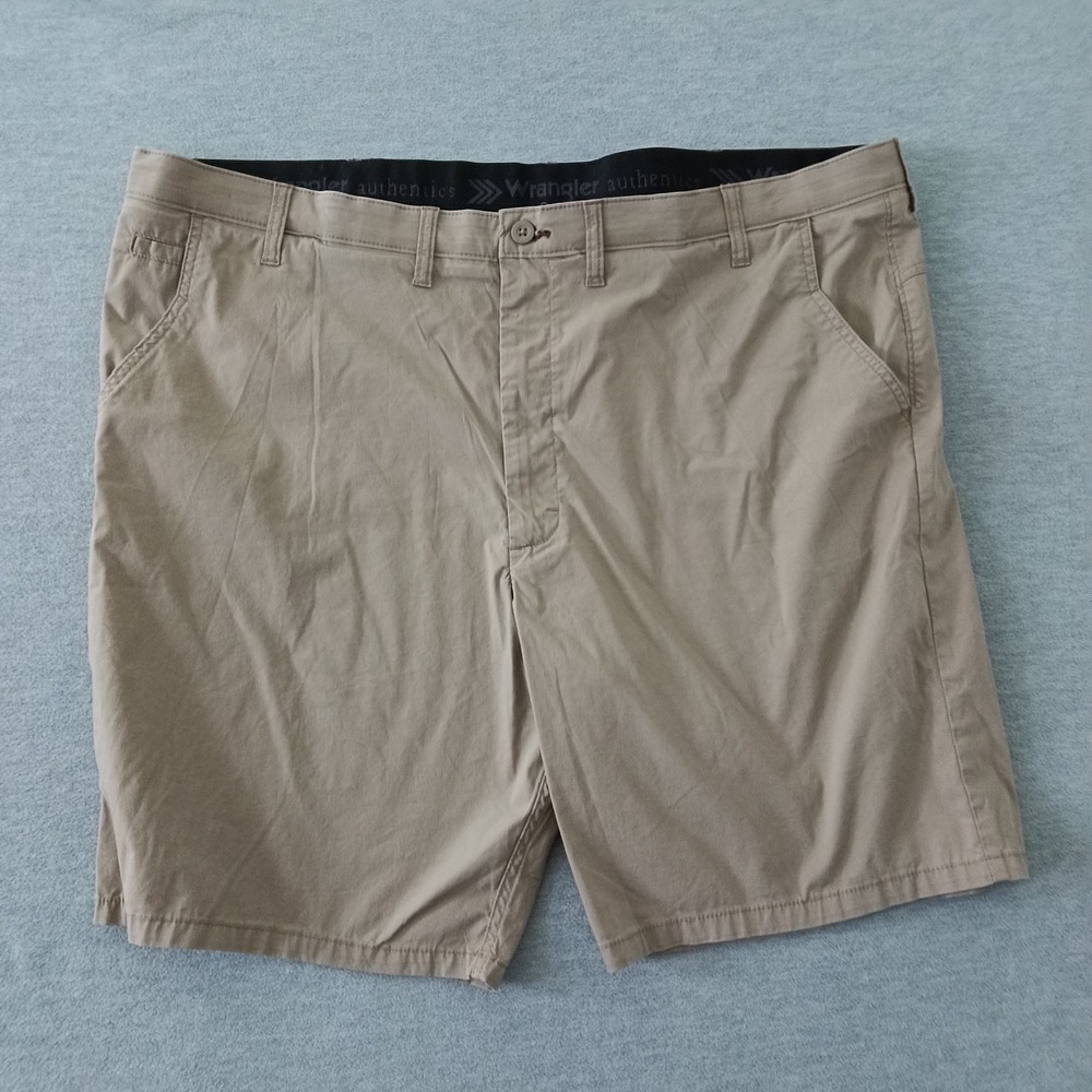 Wrangler Authentics Mens Khaki Performance Comfort Flex Shorts 46